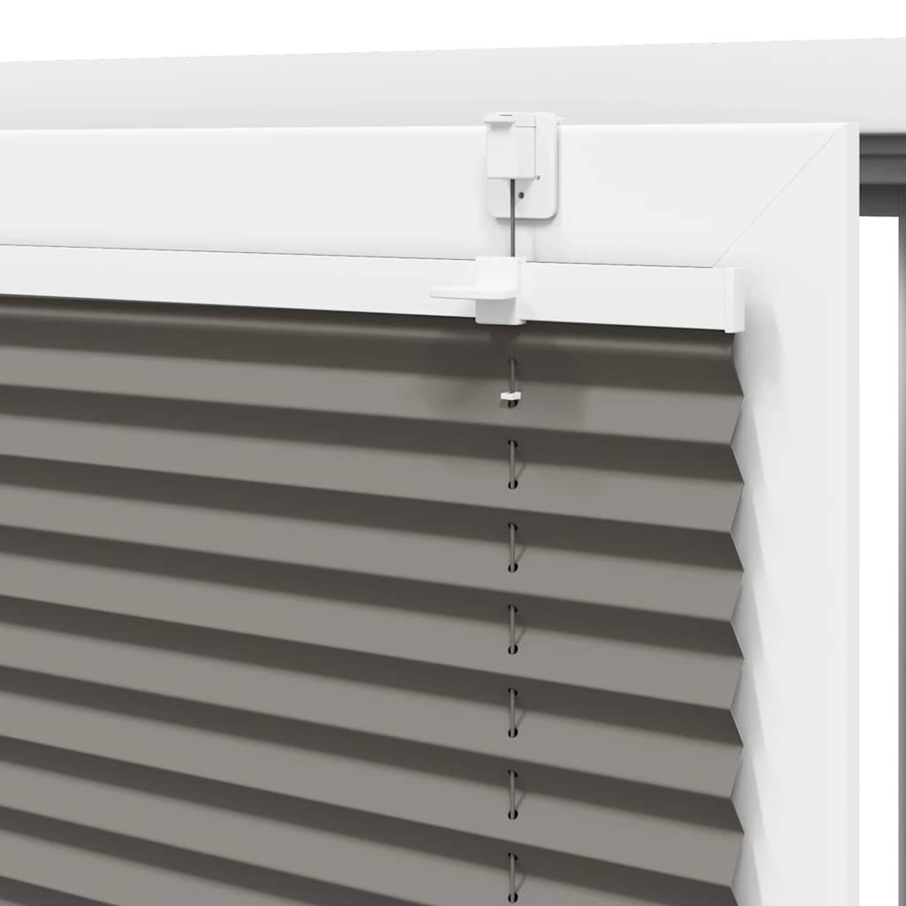 Plisségardin Antracit 60x100 cm Stofbredde 59,4 cm Polyester