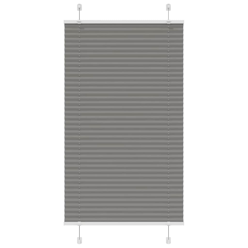Plisségardin Antracit 70x100 cm Stofbredde 69,4 cm Polyester