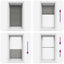 Plisségardin Antracit 80x100 cm Stofbredde 79,4 cm Polyester
