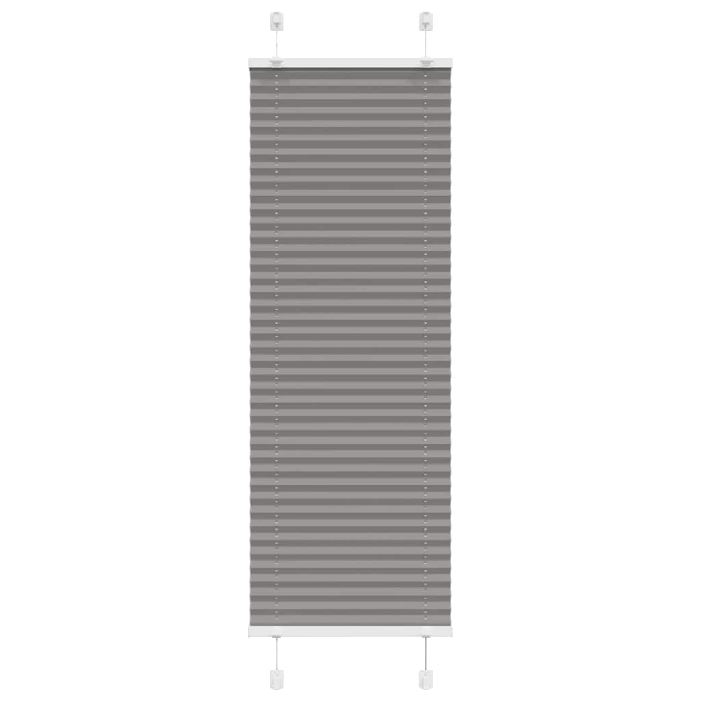 Plisségardin Antracit 45x150 cm Stofbredde 44,4 cm Polyester