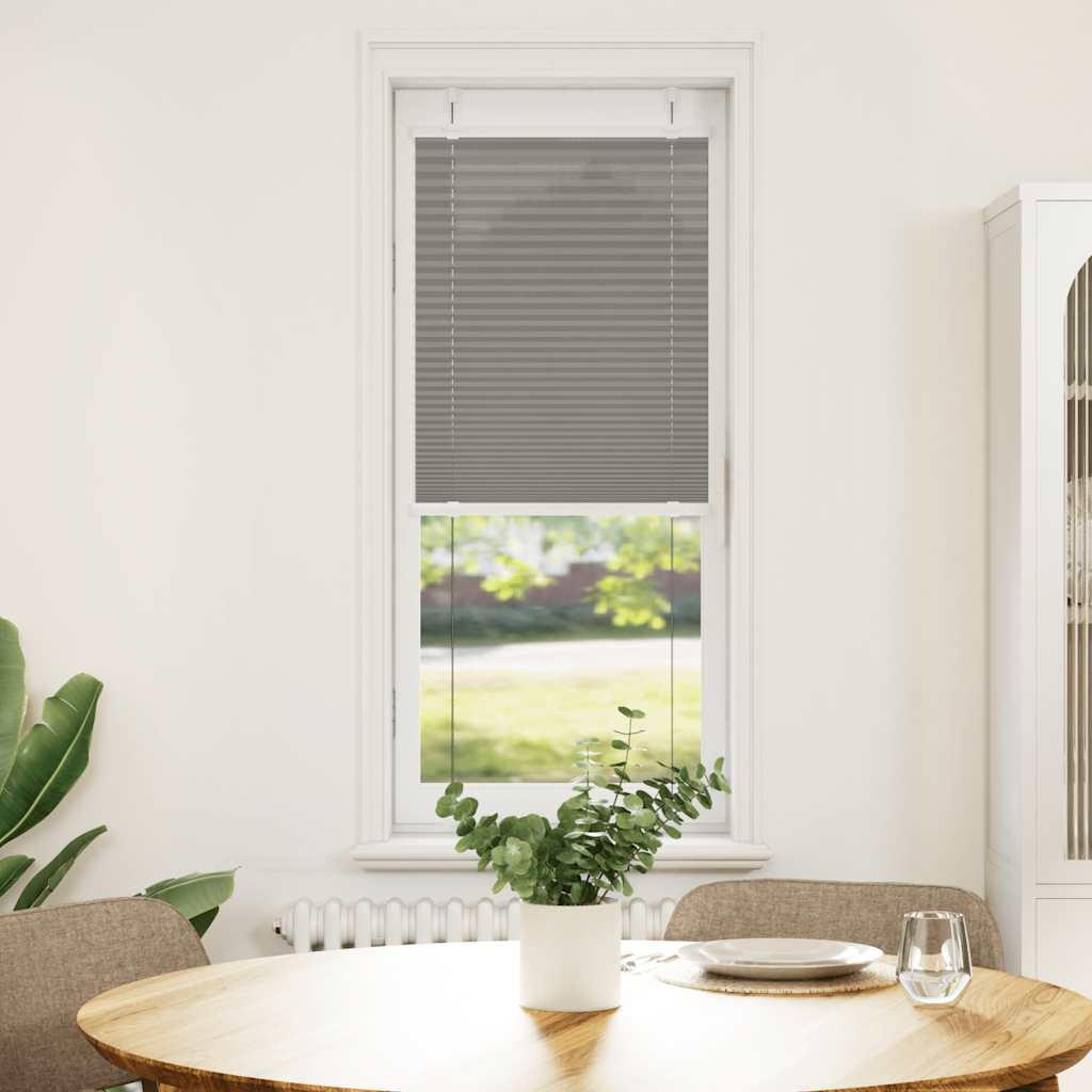 Plisségardin Antracit 45x150 cm Stofbredde 44,4 cm Polyester