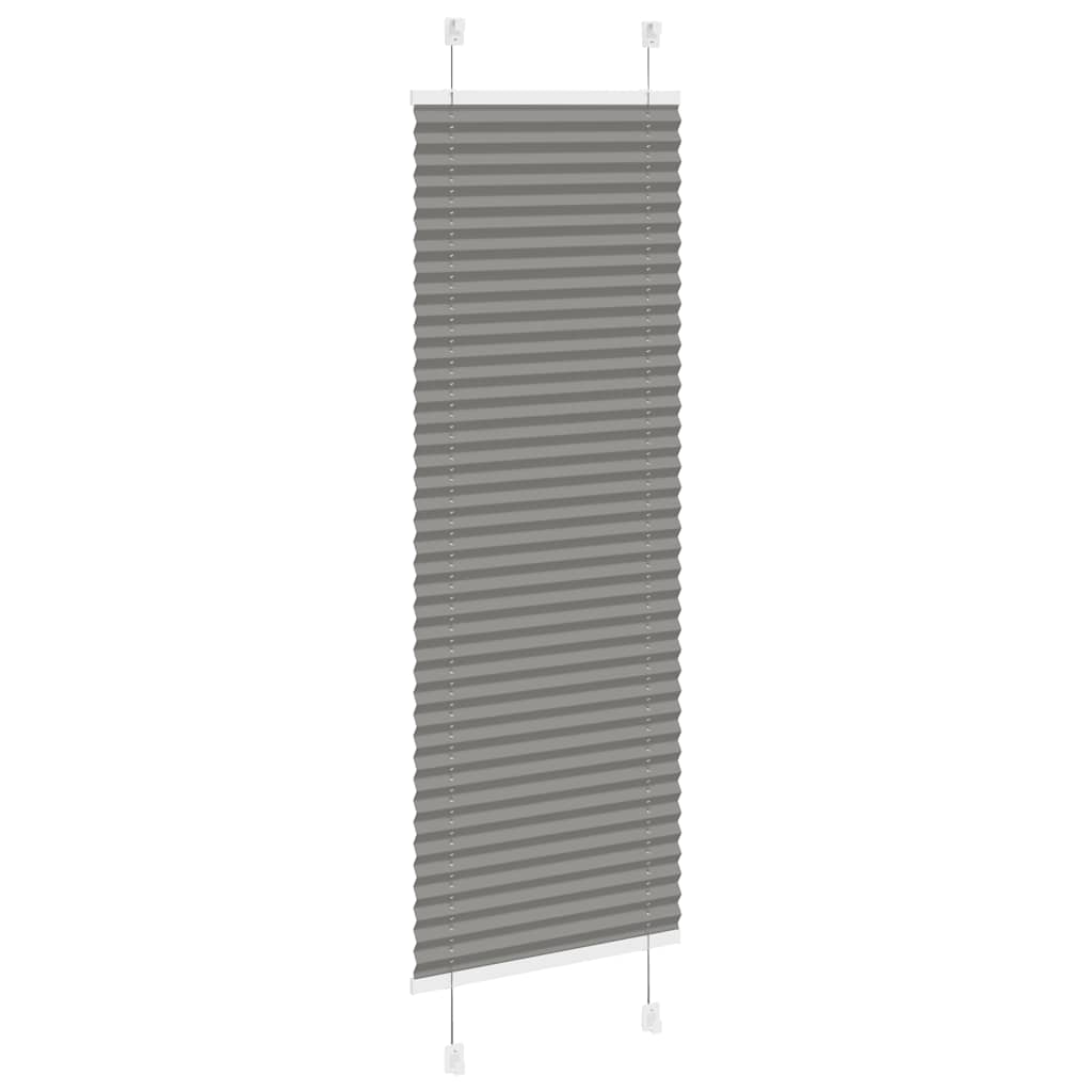 Plisségardin Antracit 50x150 cm Stofbredde 49,4 cm Polyester