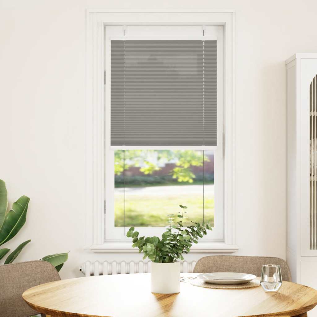 Plisségardin Antracit 55x150 cm Stofbredde 54,4 cm Polyester