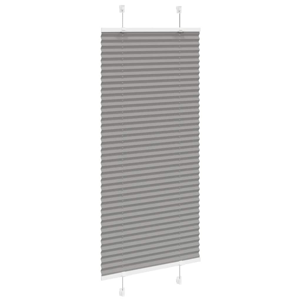 Plisségardin Antracit 60x150 cm Stofbredde 59,4 cm Polyester