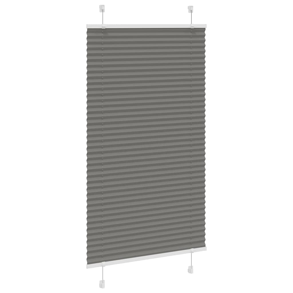 Plisségardin Antracit 70x150 cm Stofbredde 69,4 cm Polyester