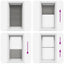 Plisségardin Antracit 70x150 cm Stofbredde 69,4 cm Polyester