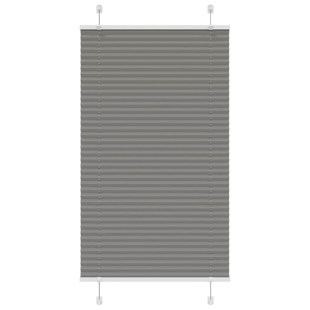 Plisségardin Antracit 80x150 cm Stofbredde 79,4 cm Polyester