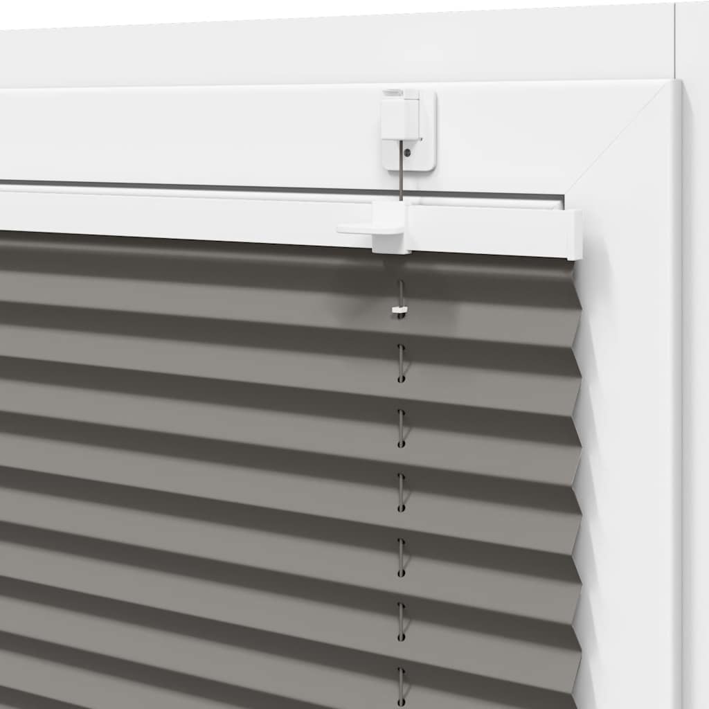 Plisségardin Antracit 95x150 cm Stofbredde 94,4 cm Polyester