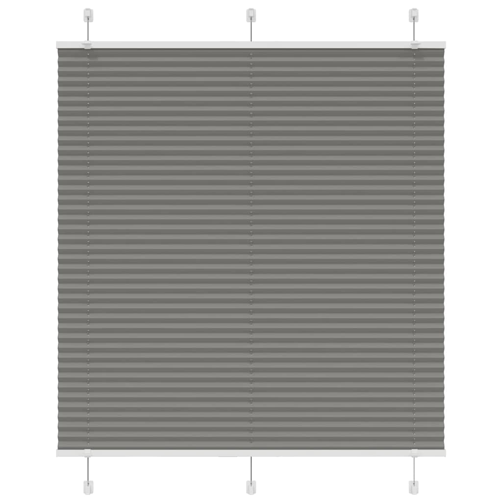 Plisségardin Antracit 120x150 cm Stofbredde 119,4 cm Polyester