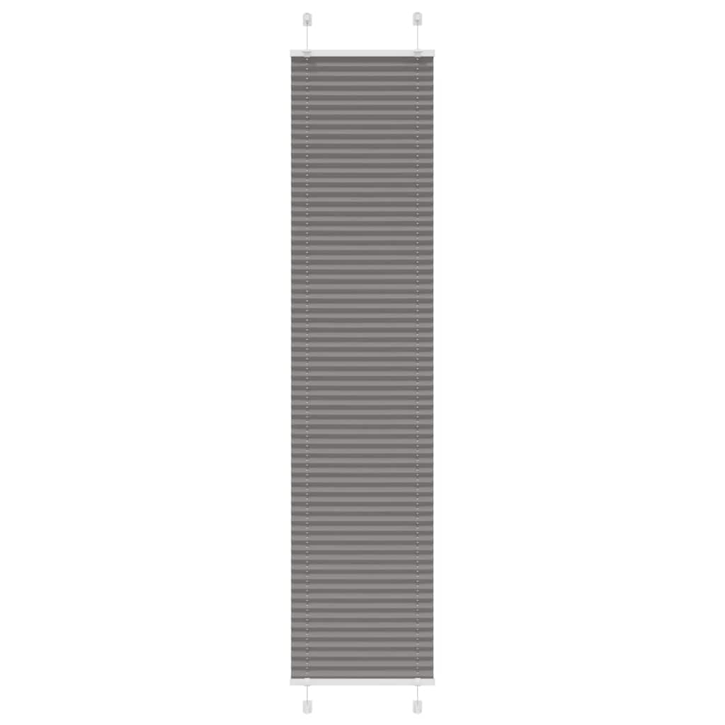Plisségardin Antracit 45x200 cm Stofbredde 44,4 cm Polyester