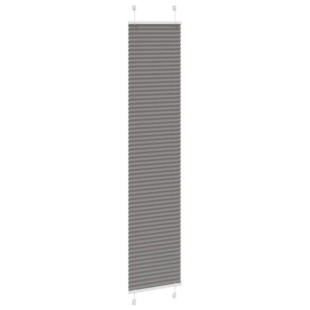 Plisségardin Antracit 45x200 cm Stofbredde 44,4 cm Polyester