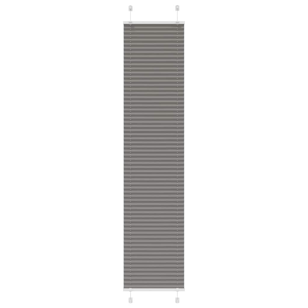 Plisségardin Antracit 50x200 cm Stofbredde 49,4 cm Polyester