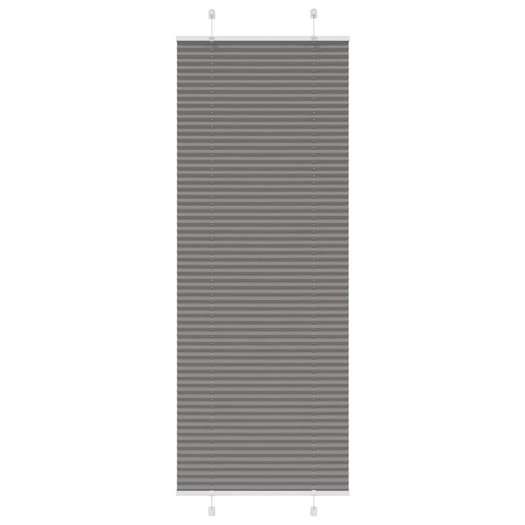 Plisségardin Antracit 70x200 cm Stofbredde 69,4 cm Polyester