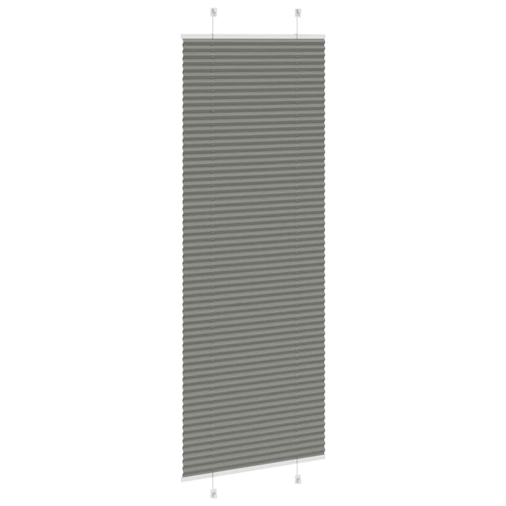 Plisségardin Antracit 70x200 cm Stofbredde 69,4 cm Polyester