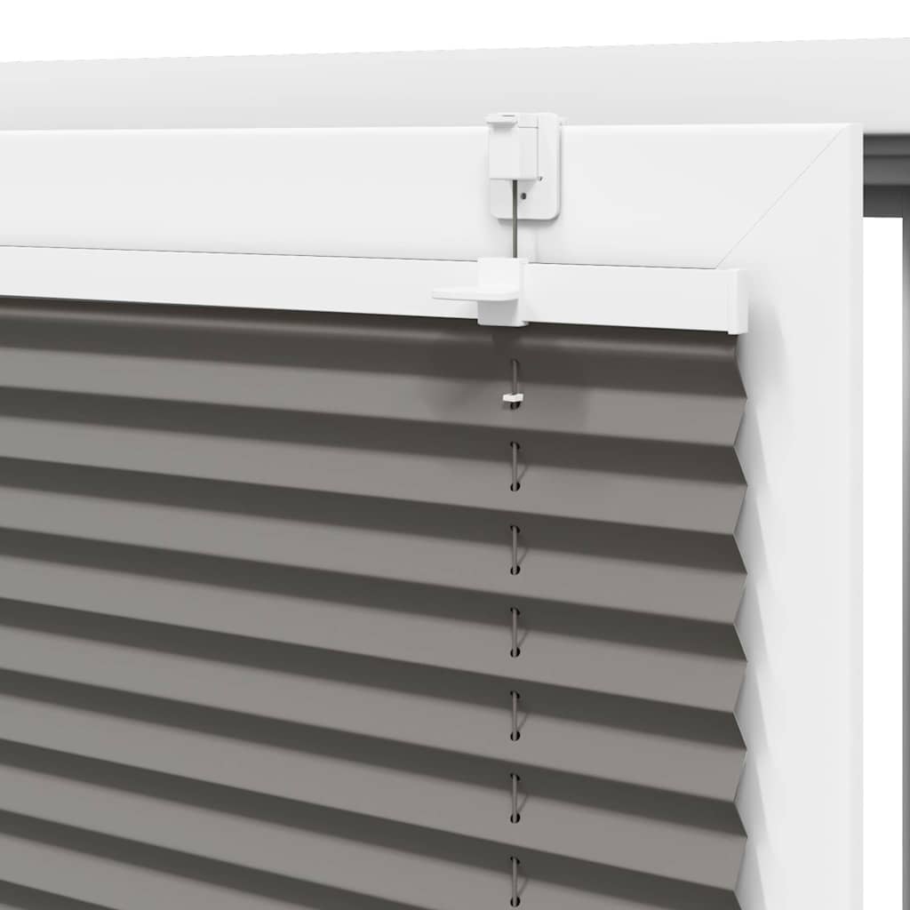 Plisségardin Antracit 90x200 cm Stofbredde 89,4 cm Polyester