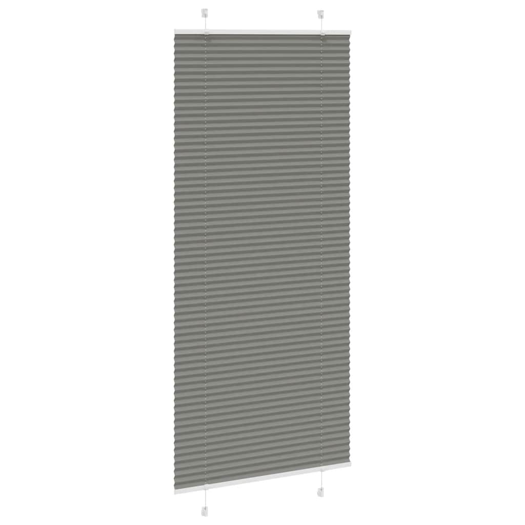 Plisségardin Antracit 95x200 cm Stofbredde 94,4 cm Polyester