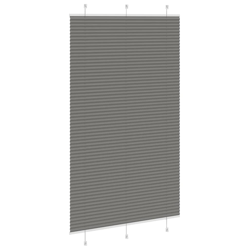 Plisségardin Antracit 115x200 cm Stofbredde 114,4 cm Polyester