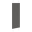 Plisségardin Sort 45x100 cm Stofbredde 44,4 cm Polyester