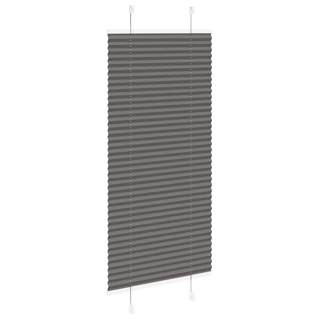 Plisségardin Sort 55x100 cm Stofbredde 54,4 cm Polyester
