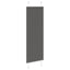 Plisségardin Sort 45x150 cm Stofbredde 44,4 cm Polyester