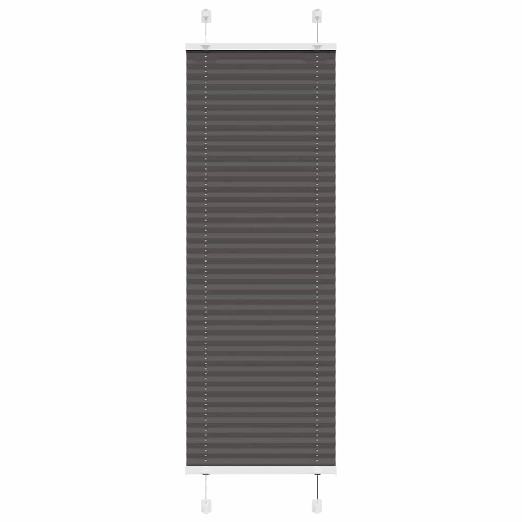 Plisségardin Sort 50x150 cm Stofbredde 49,4 cm Polyester