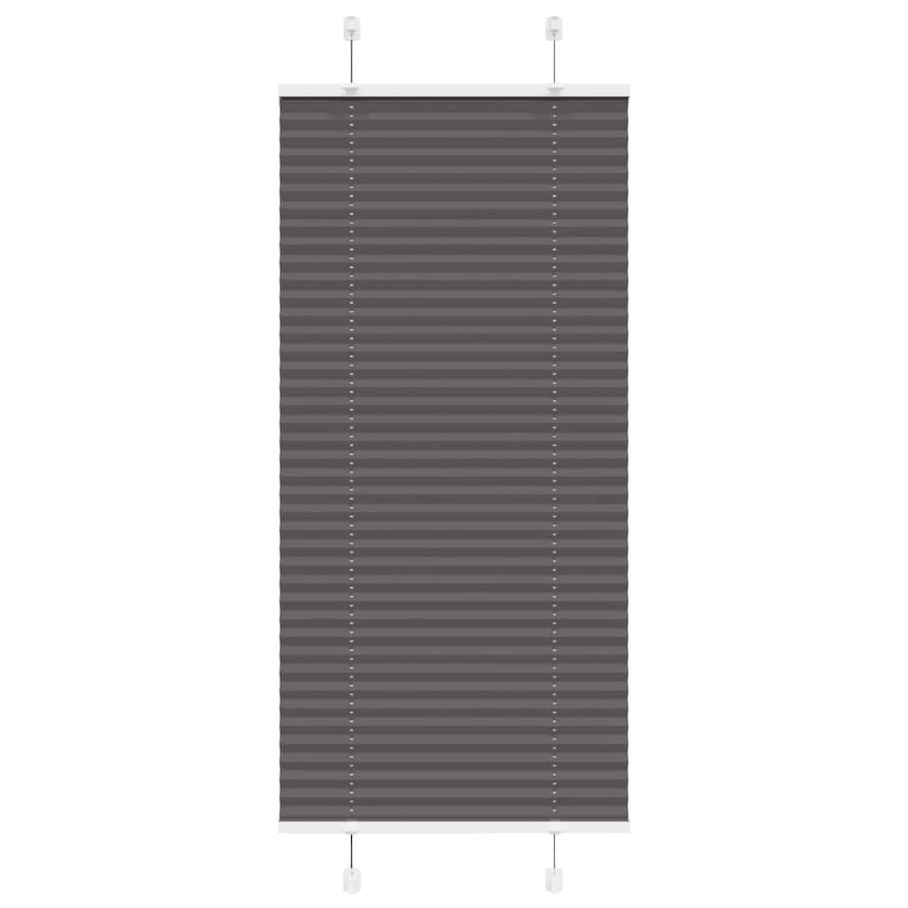 Plisségardin Sort 60x150 cm Stofbredde 59,4 cm Polyester