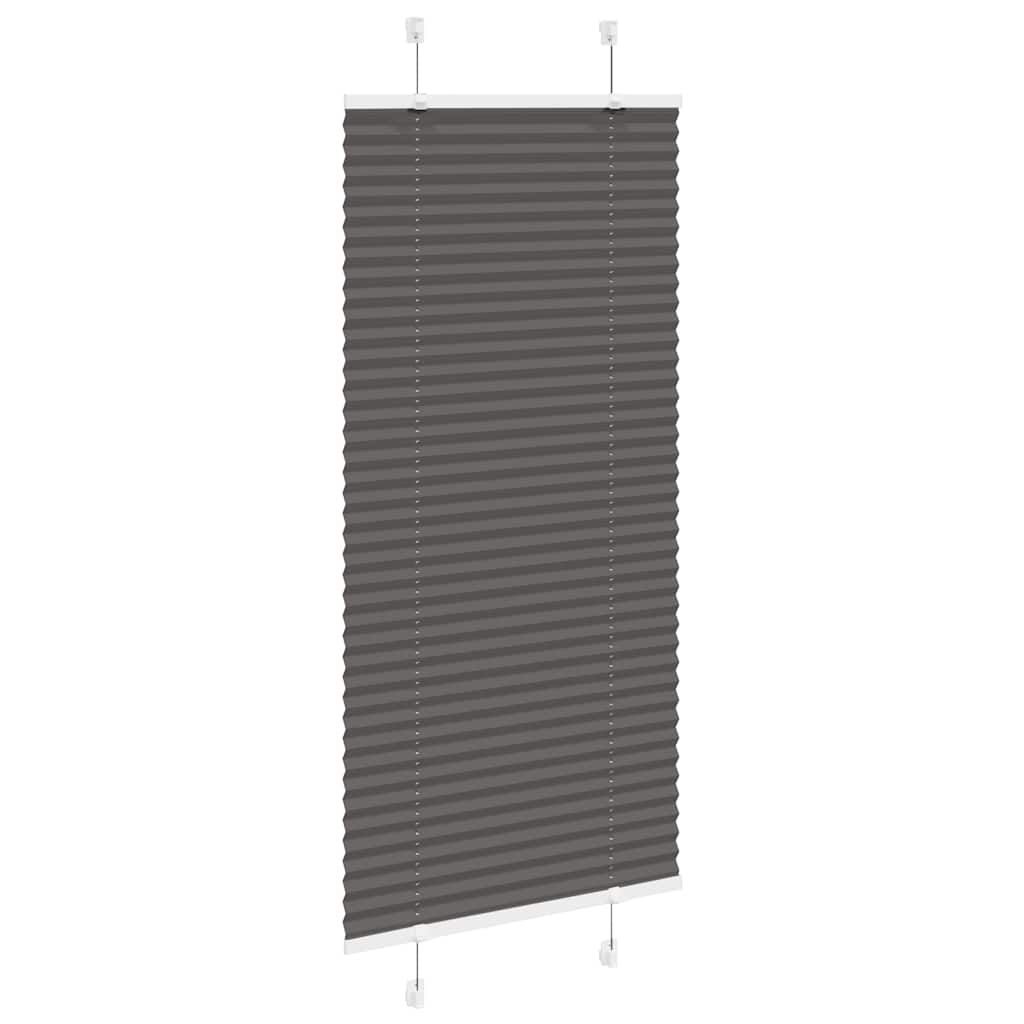 Plisségardin Sort 60x150 cm Stofbredde 59,4 cm Polyester