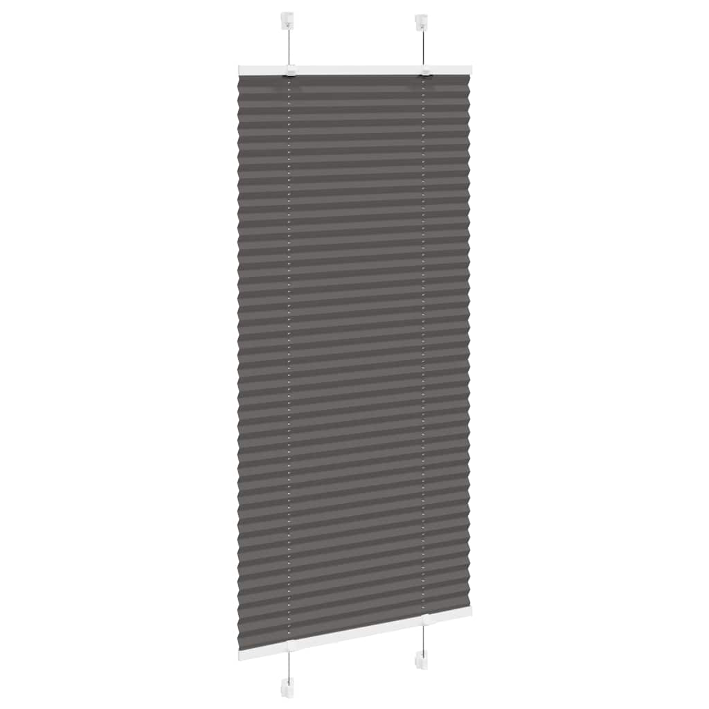 Plisségardin Sort 65x150 cm Stofbredde 64,4 cm Polyester