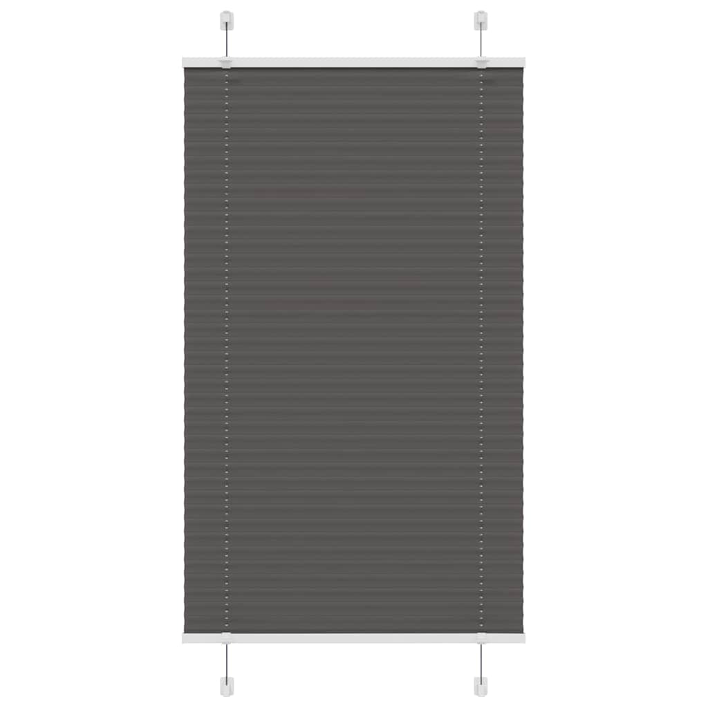 Plisségardin Sort 70x150 cm Stofbredde 69,4 cm Polyester