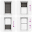 Plisségardin Sort 70x150 cm Stofbredde 69,4 cm Polyester