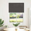 Plisségardin Sort 85x150 cm Stofbredde 84,4 cm Polyester
