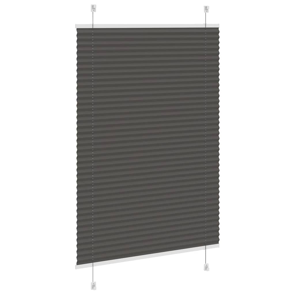 Plisségardin Sort 90x150 cm Stofbredde 89,4 cm Polyester