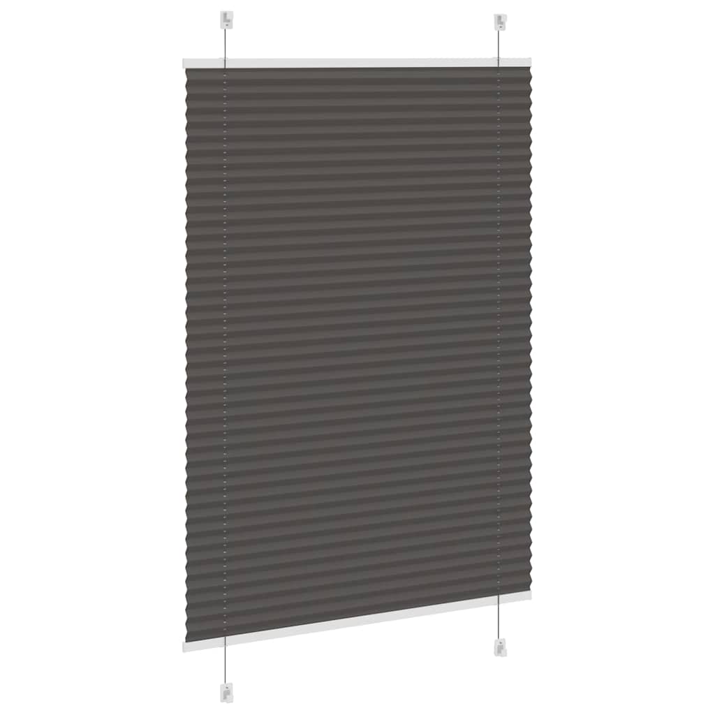 Plisségardin Sort 100x150 cm Stofbredde 99,4 cm Polyester