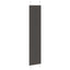 Plisségardin Sort 40x200 cm Stofbredde 39,4 cm Polyester