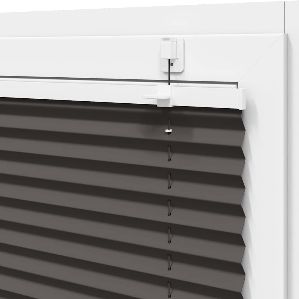 Plisségardin Sort 40x200 cm Stofbredde 39,4 cm Polyester