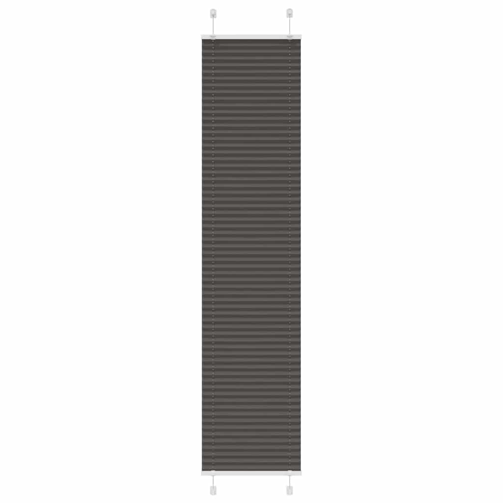 Plisségardin Sort 50x200 cm Stofbredde 49,4 cm Polyester