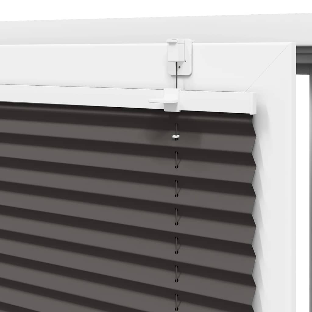 Plisségardin Sort 55x200 cm Stofbredde 54,4 cm Polyester