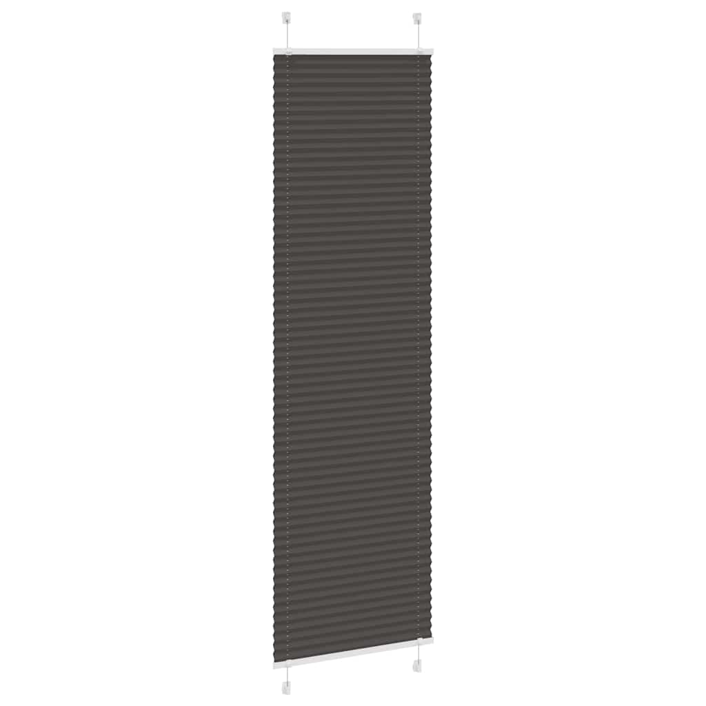 Plisségardin Sort 65x200 cm Stofbredde 64,4 cm Polyester