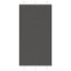 Plisségardin Sort 110x200 cm Stofbredde 109,4 cm Polyester