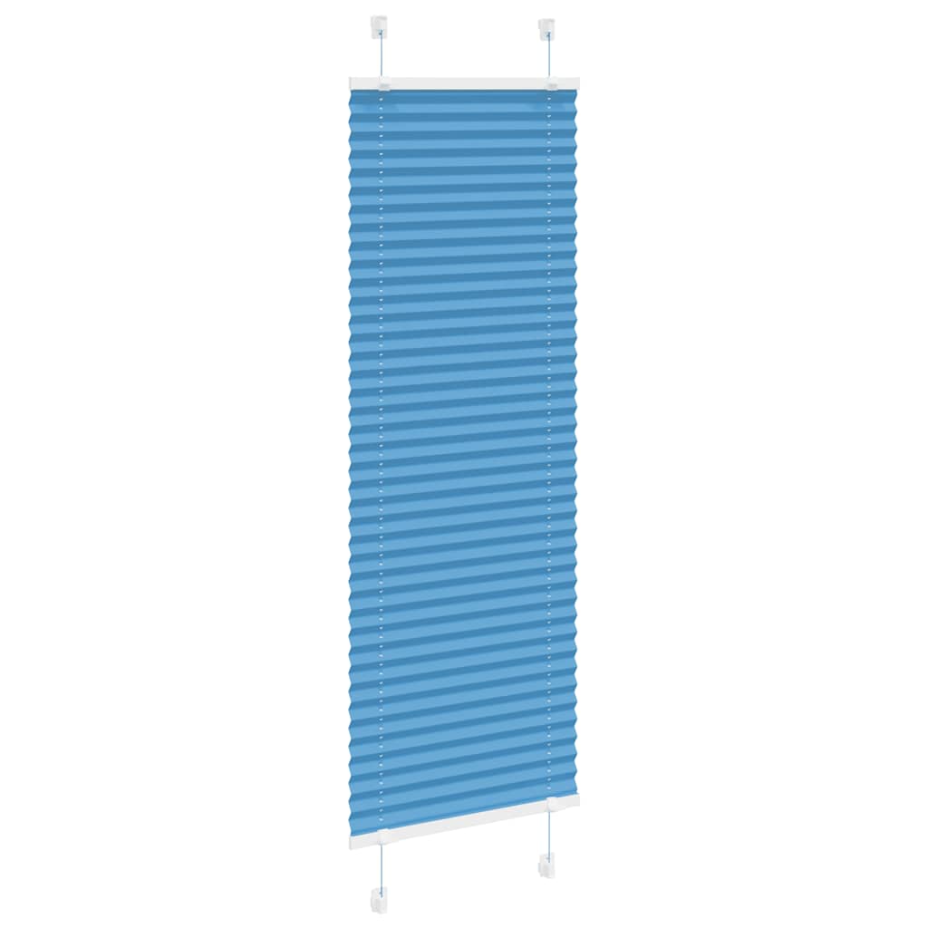 Plisségardin Blå 40x100 cm Stofbredde 39,4 cm Polyester