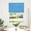 Plisségardin Blå 100x100 cm Stofbredde 99,4 cm Polyester