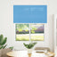 Plisségardin Blå 105x100 cm Stofbredde 104,4 cm Polyester
