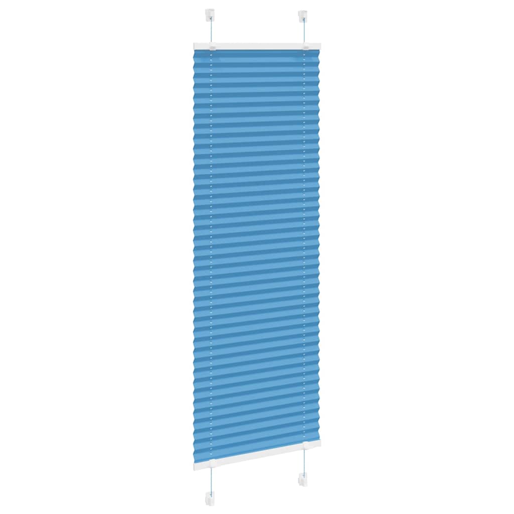 Plisségardin Blå 45x150 cm Stofbredde 44,4 cm Polyester