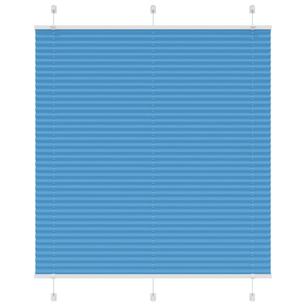 Plisségardin Blå 120x150 cm Stofbredde 119,4 cm Polyester