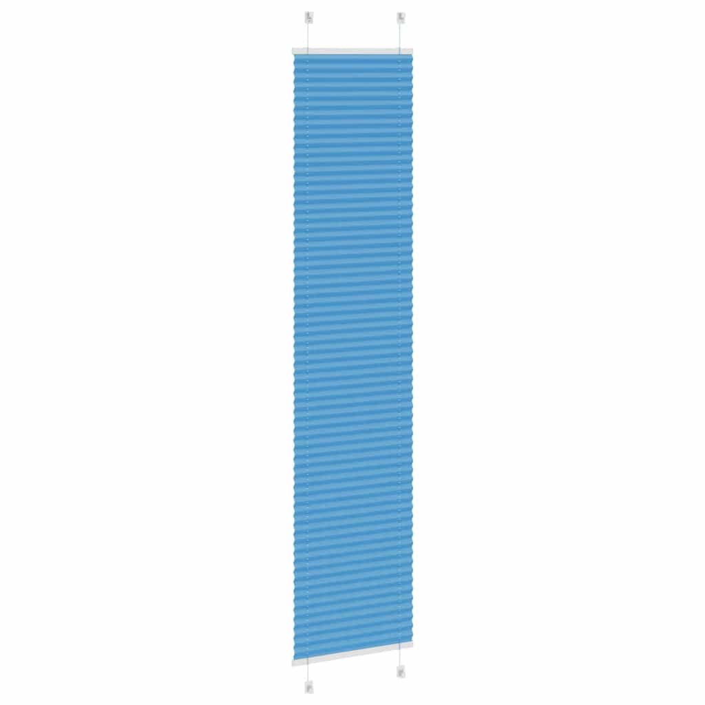 Plisségardin Blå 45x200 cm Stofbredde 44,4 cm Polyester