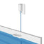 Plisségardin Blå 60x200 cm Stofbredde 59,4 cm Polyester
