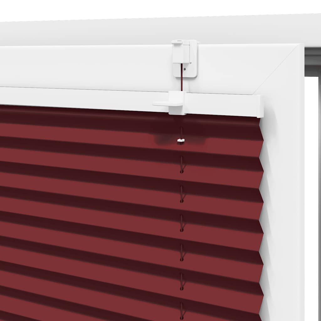 Plisségardin Bordeauxrød 55x100 cm Stofbredde 54,4 cm Polyester