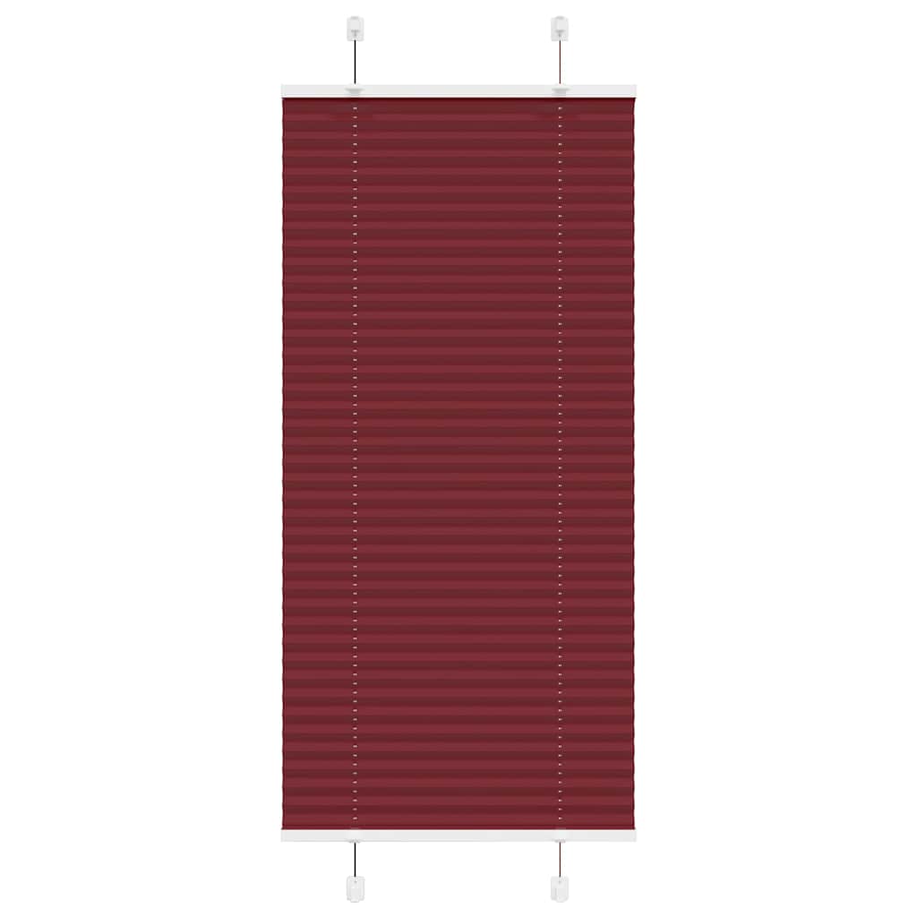 Plisségardin Bordeauxrød 60x100 cm Stofbredde 59,4 cm Polyester