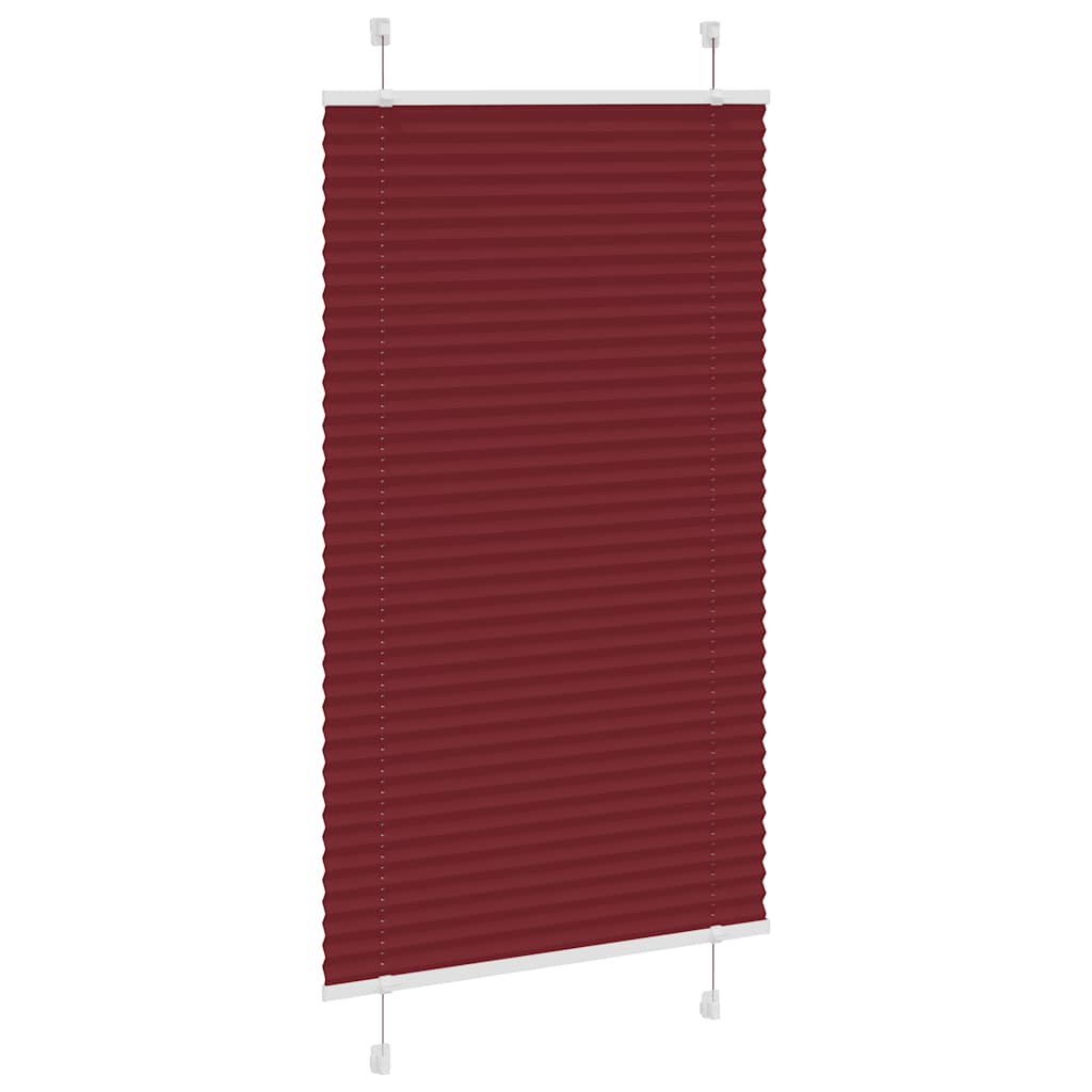 Plisségardin Bordeauxrød 70x100 cm Stofbredde 69,4 cm Polyester