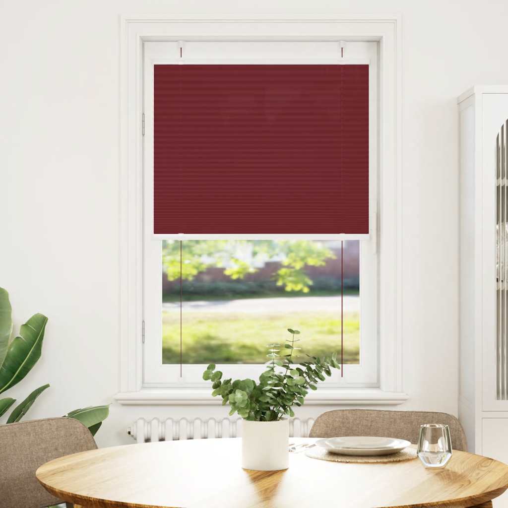 Plisségardin Bordeauxrød 80x100 cm Stofbredde 79,4 cm Polyester